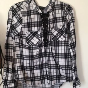 Flannel Lace up